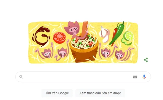 Google tôn vinh món gỏi đu đủ Thái