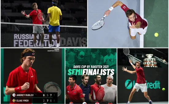 ĐT Nga giành quyền vào bán kết Davis Cup 2021