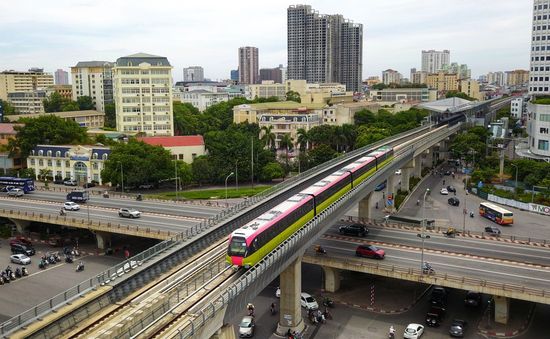 Vận hành thử đoàn tàu Nhổn - ga Hà Nội ở tốc độ tối đa