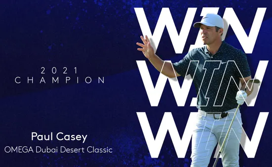 Paul Casey vô địch giải golf Dubai Desert Classic