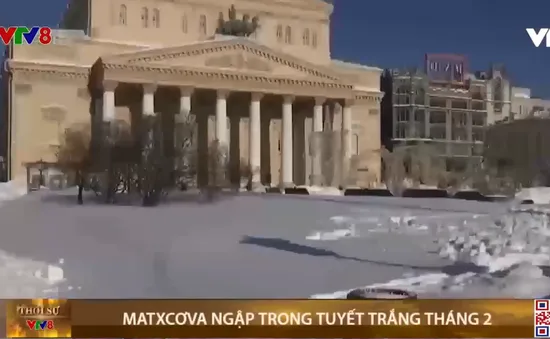 Nga: Matxcơva ngập trong tuyết trắng tháng 2