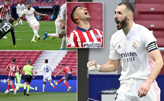 Benzema tỏa sáng, Real thoát thua trận derby Madrid