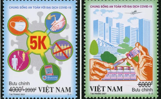 Phát hành bộ tem “Chung sống an toàn với đại dịch COVID-19”