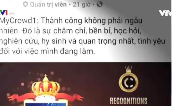 Cảnh giác trước hình thức huy động tiền Crowd1