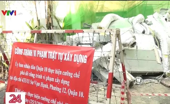 Tháo dỡ 7 công trình sai phép trong một phường tại TP Hồ Chí Minh