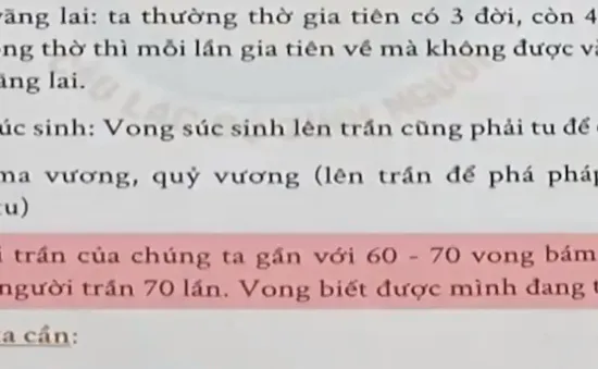 Câu lạc bộ Tình Người có dấu hiệu truyền bá mê tín dị đoan