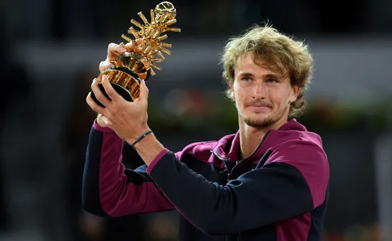 Alexander Zverev vô địch giải quần vợt Madrid Masters 2021