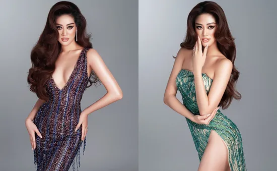 Khánh Vân hé lộ bộ ảnh dạ hội trước thềm Bán kết Miss Universe