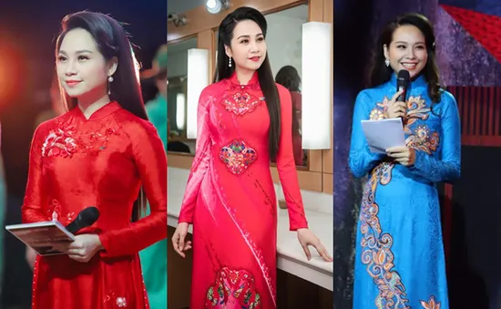 BTV Mỹ Lan và tình yêu dành cho áo dài mỗi khi dẫn sóng