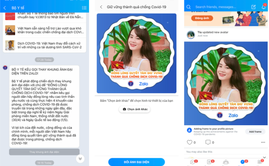 1 triệu lượt đổi ảnh đại diện trên Zalo mang thông điệp chống dịch COVID-19 chỉ trong 1 ngày