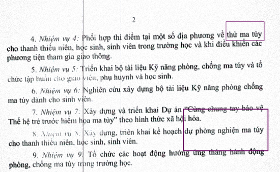 Bộ GD&ĐT giải thích về văn bản "thí điểm thử ma túy cho học sinh, sinh viên"