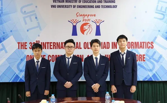 Cả 4 thí sinh Việt Nam thi Olympic Tin học Quốc tế năm 2021 giành HCB