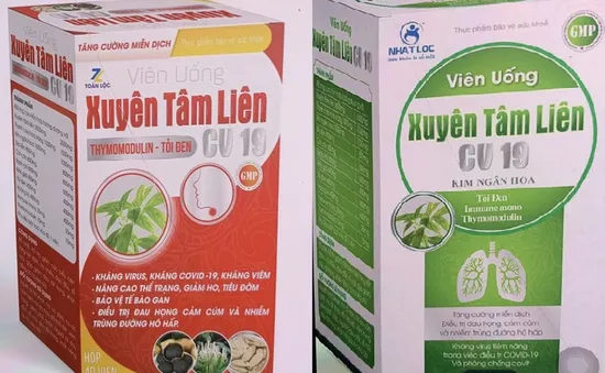 Bộ Y tế cảnh báo khẩn về 2 sản phẩm xuyên tâm liên giả mạo