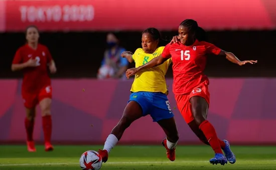 Canada 0–0 (4-3 pen) Brazil: Loạt luân lưu nghẹt thở, ĐT nữ Canada vào bán kết bóng đá nữ bóng đá nữ Olympic Tokyo 2020