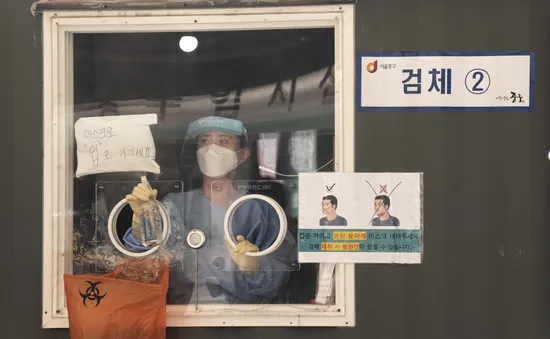 Số ca mắc COVID-19 trong ngày tại Hàn Quốc lần đầu vượt con số 2.000