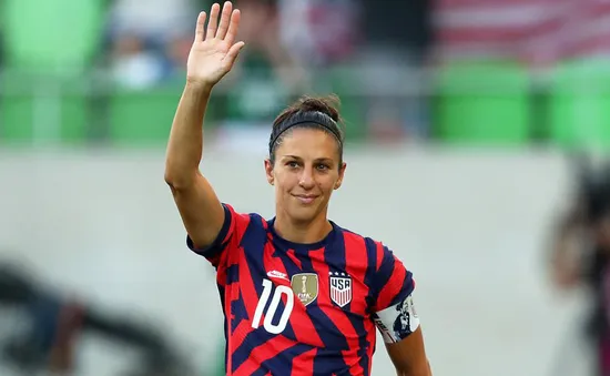 Huyền thoại Carli Lloyd chia tay đội tuyển Mỹ ở tuổi 39