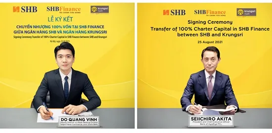 SHB chuyển nhượng 100% vốn tại SHB Finance cho ngân hàng Thái Lan