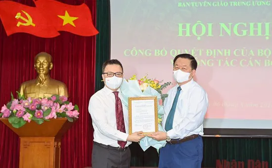 Ông Lê Quốc Minh được bổ nhiệm làm Phó Trưởng Ban Tuyên giáo Trung ương