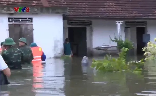 Nghệ An: Hàng trăm người trắng đêm khắc phục sự cố vỡ đê ở Hưng Nguyên