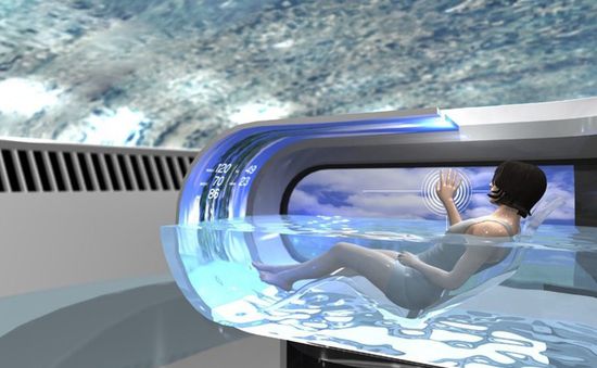 Hãng công nghệ Nhật giới thiệu chiếc máy tắm tự động dành cho người
