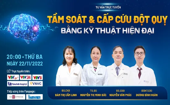 Tư vấn trực tuyến: Tầm soát đột quỵ và cấp cứu đột quỵ trong giờ vàng bằng kỹ thuật hiện đại