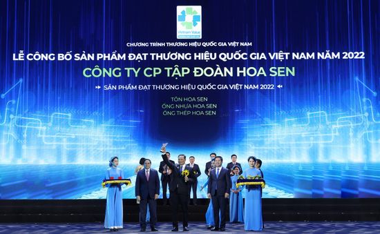 Tập đoàn Hoa Sen 6 lần liên tiếp được vinh danh Thương hiệu Quốc gia Việt Nam