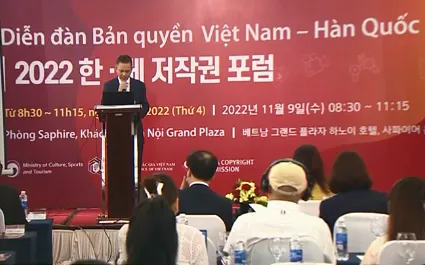 Diễn đàn Bản quyền Việt Nam - Hàn Quốc 2022: "Bảo vệ bản quyền tác giả âm nhạc trong lĩnh vực truyền hình"