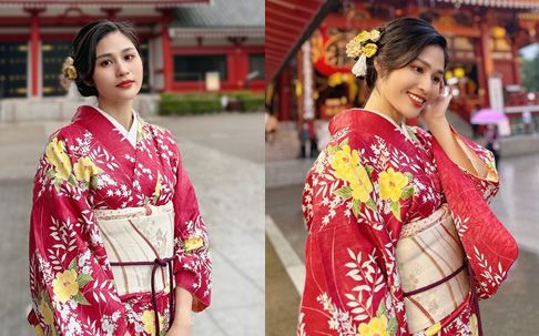 MC Minh Trang khác lạ khi diện trang phục Kimono