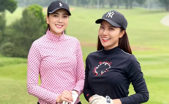 Thời trang trên sân golf của MC Mai Ngọc, BTV Quỳnh Hoa