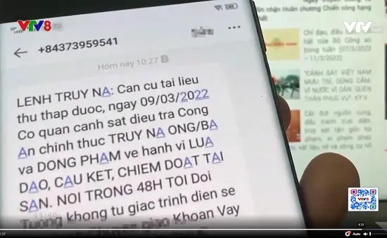 Bộ Công an cảnh báo thủ đoạn lừa đảo "Lệnh truy nã" qua tin nhắn