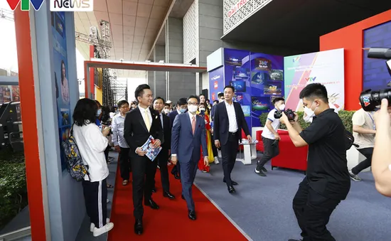Gian trưng bày của VTV nổi bật tại Hội báo toàn quốc 2022