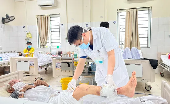 Cụ ông 95 tuổi có nguy cơ phải cắt cụt chi do chó cắn