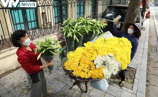 Hà Nội: Hoa loa kèn xuống phố, báo hiệu mùa hè sắp tới