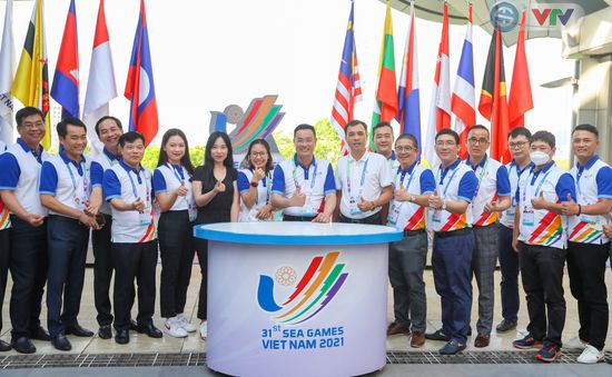 Tổng Giám đốc Đài THVN Lê Ngọc Quang thăm và kiểm tra Trung tâm truyền hình Quốc tế SEA Games 31