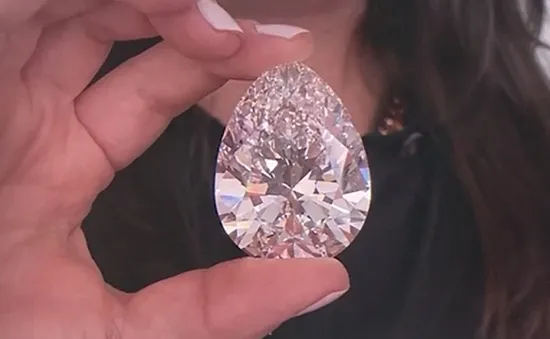 Đấu giá viên kim cương trắng nặng 228,31 carat