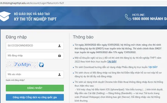 Đăng ký dự thi tốt nghiệp THPT trực tuyến cần lưu ý gì?