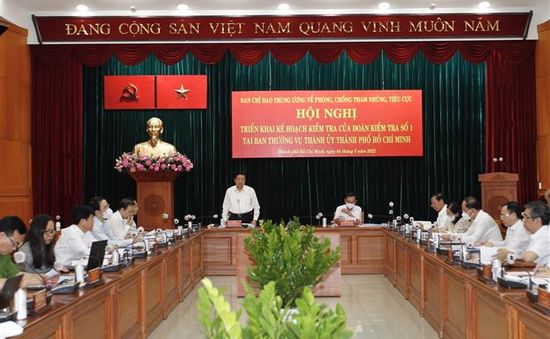 Kiểm tra phòng, chống tham nhũng, tiêu cực tại TP Hồ Chí Minh