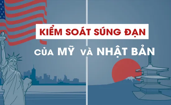 [INFOGRAPHIC] Sự khác biệt trong kiểm soát súng tại Mỹ và Nhật Bản