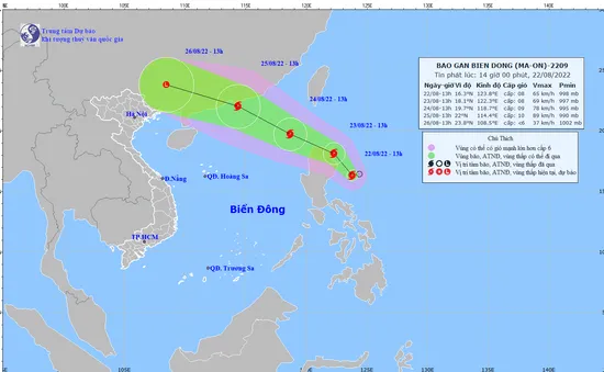 Áp thấp nhiệt đới mạnh lên thành bão số 3 (Ma-on)