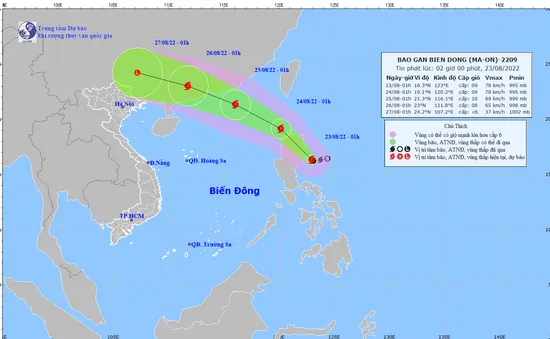 Tin bão gần biển Đông (cơn bão Ma-on)