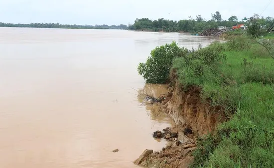 Phú Yên: Bờ sông Ba sạt lở, người dân mất đất sản xuất, nguy cơ mất luôn nhà