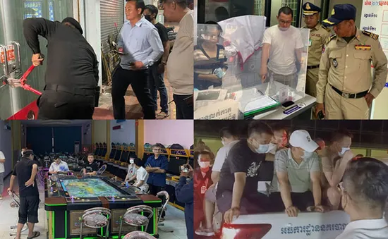 Campuchia đồng loạt ra quân truy quét sòng bạc bất hợp pháp