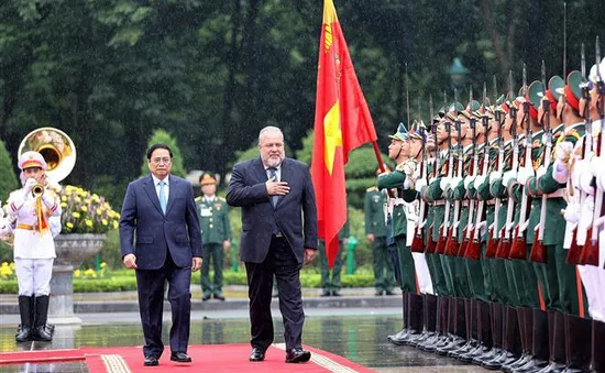 Thủ tướng Phạm Minh Chính đón, hội đàm với Thủ tướng Cộng hòa Cuba