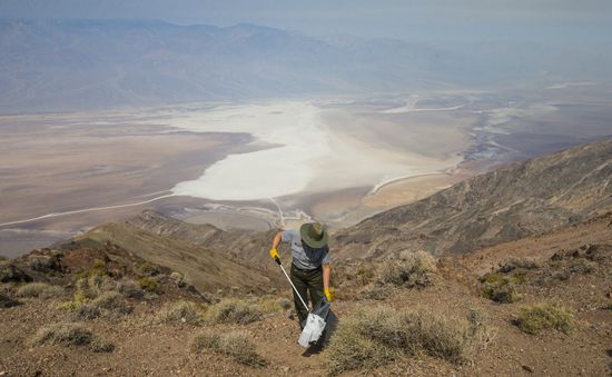 Thung lũng Chết ở California là nơi nóng nhất Trái đất