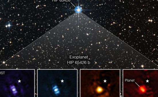 Kính thiên văn James Webb lần đầu chụp trực tiếp một hành tinh ngoài hệ Mặt Trời