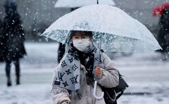 Tuyết rơi dày ở Nhật Bản làm gián đoạn giao thông, nhiều tuyến đường bị đóng cửa