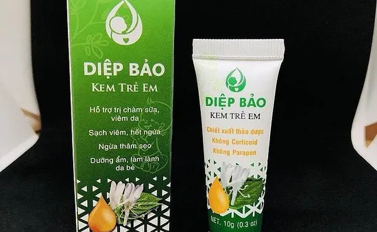 Cục Quản lý Dược thông tin về việc kem Diệp Bảo bôi da trẻ em bị FDA Mỹ thu hồi