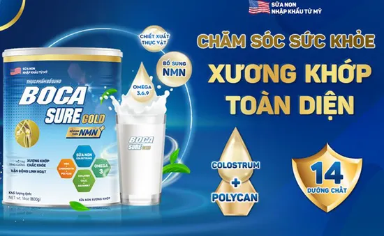 BocaSure Gold hỗ trợ chăm sóc xương khớp và sức khỏe toàn diện cho mọi người