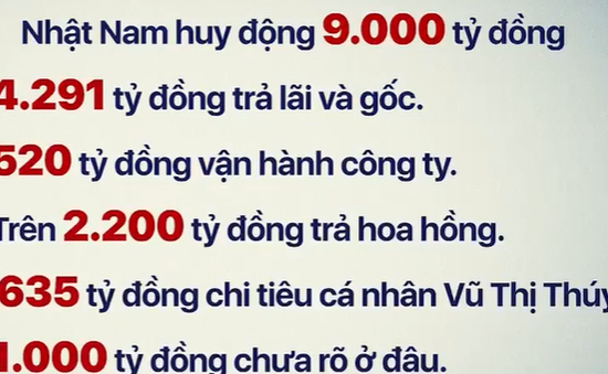 20 tài khoản bị phong tỏa của BĐS Nhật Nam không còn tiền