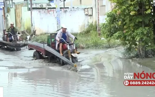 Tuyến đường hơn nửa năm ngập do không có cống thoát nước